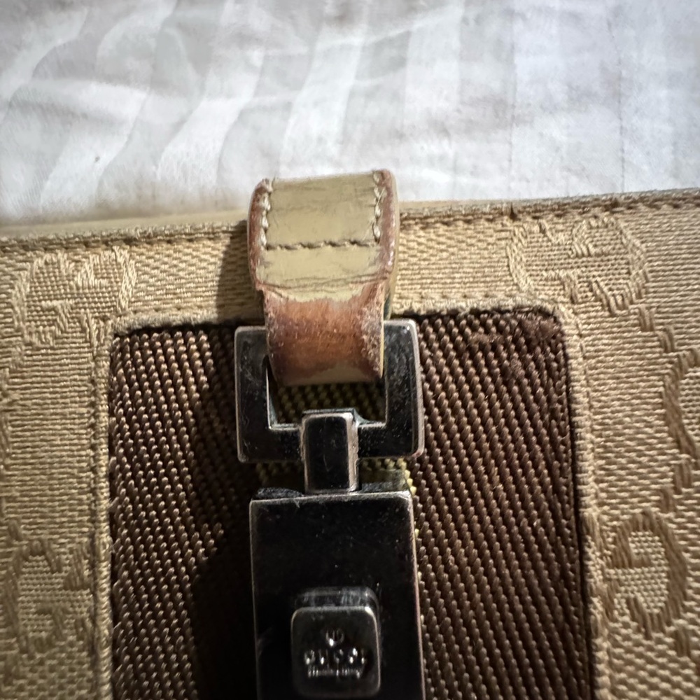 Gucci Jackie Beige Long Wallet Pre Loved See Pictures - Picture 9 of 16